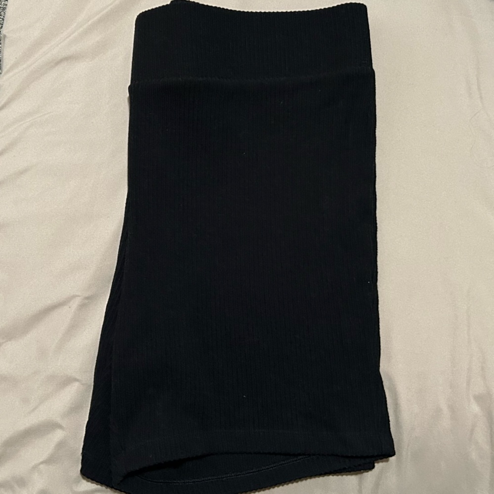 Black Ribbed Bottoms - Picture 3 of 7